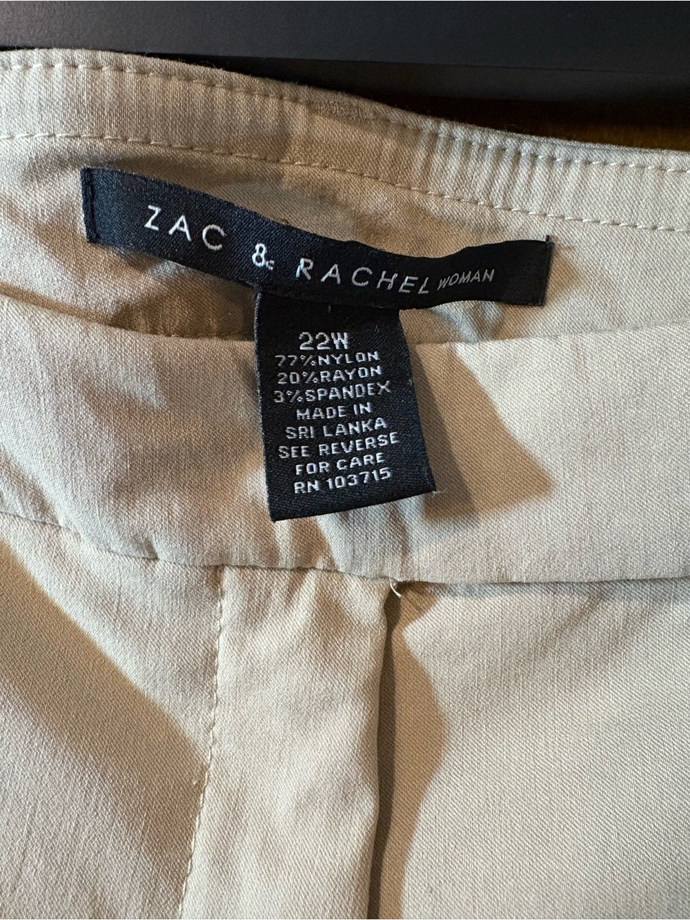 Zac & Rachel Beige/Tan Pants - Picture 2 of 4